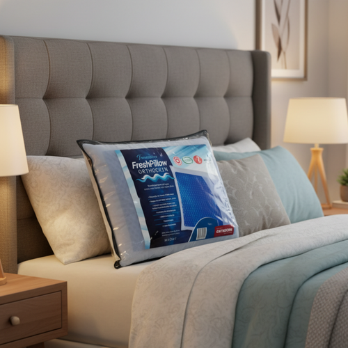 Travesseiro Gel Fresh Pillow Orthocrin - 48X68X12 cm