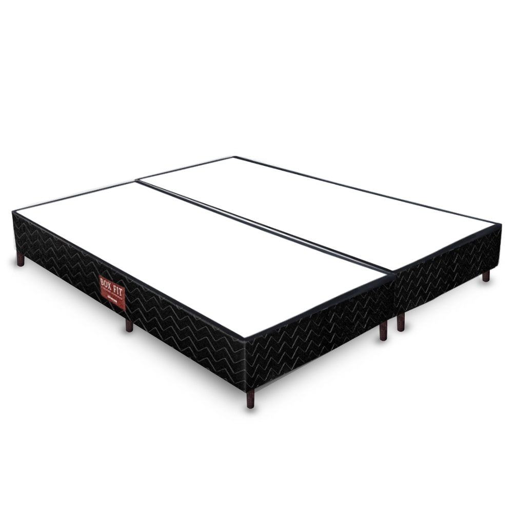 Base Colchão Box Black Fit Orthocrin Pés de Plástico Altura 24 cm