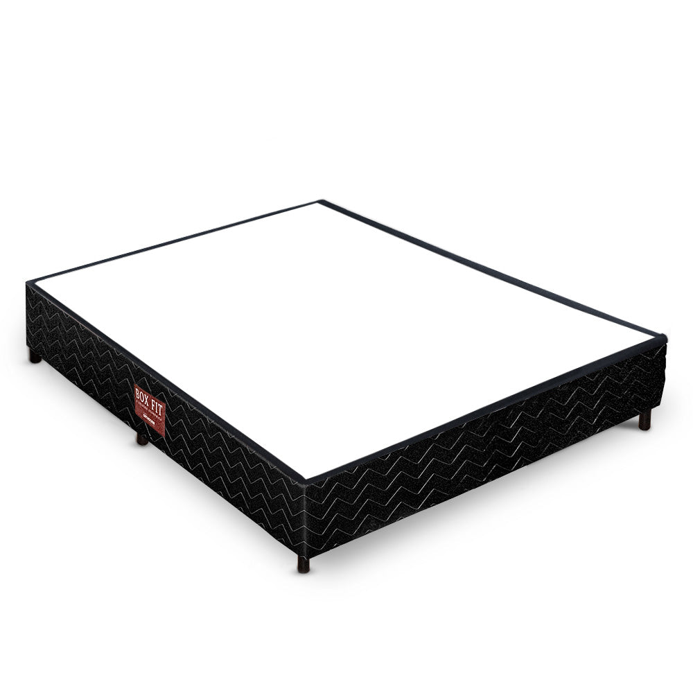 Base Colchão Box Black Fit Orthocrin Pés de Plástico Altura 24 cm