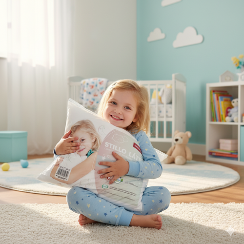 Travesseiro Stillo Látex Kids - 28X35X10 cm