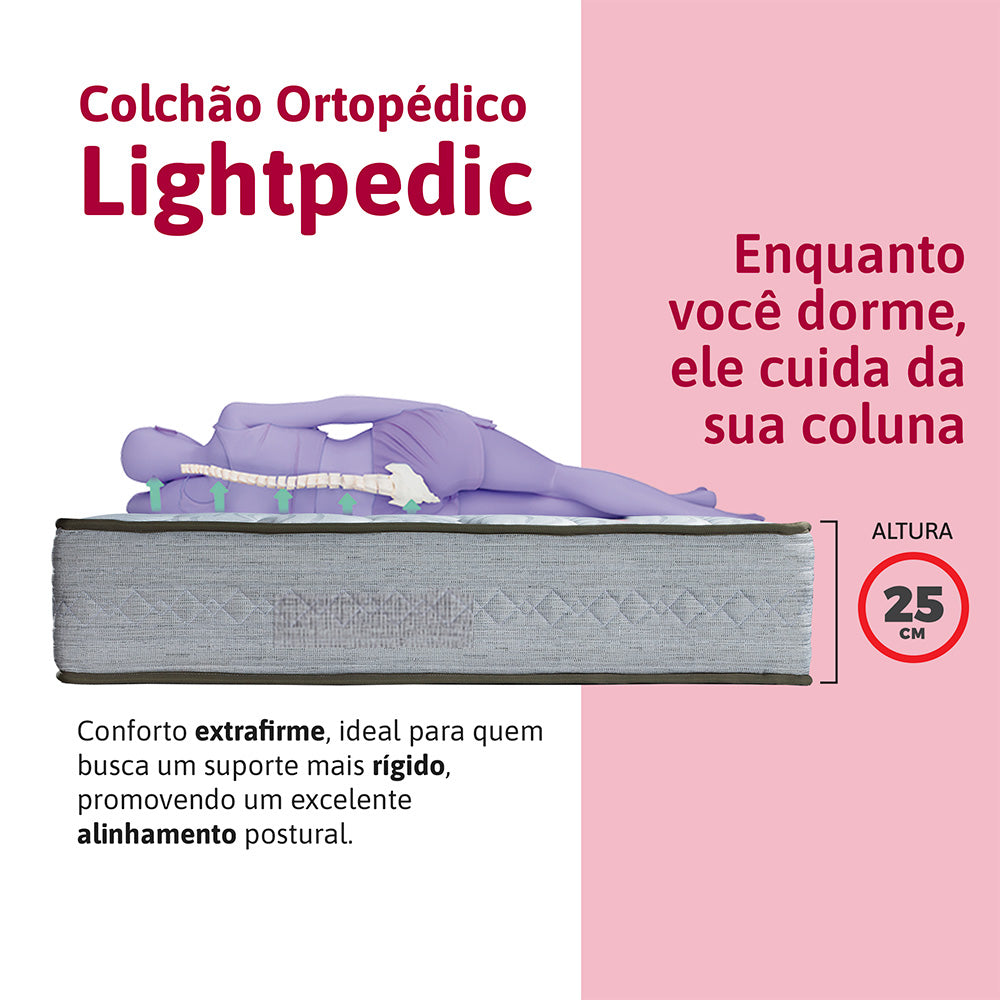 Colchão Espuma Ortopédico Lightpedic Orthocrin