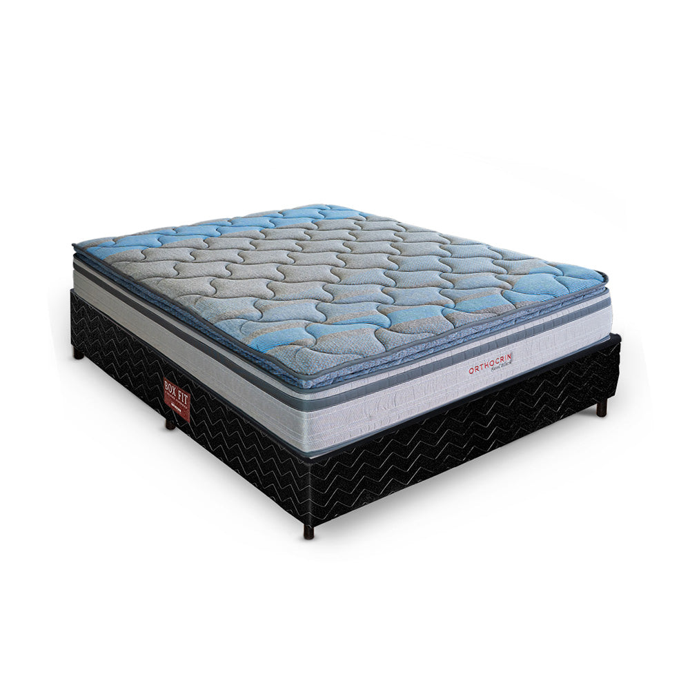 Colchão de Molas Ensacadas Orthocrin Real Black com Pillow Top