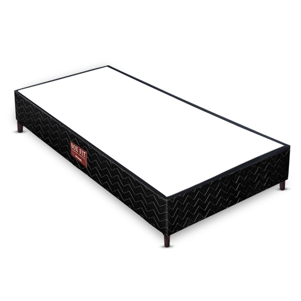 Base Colchão Box Black Fit Orthocrin Pés de Plástico Altura 24 cm