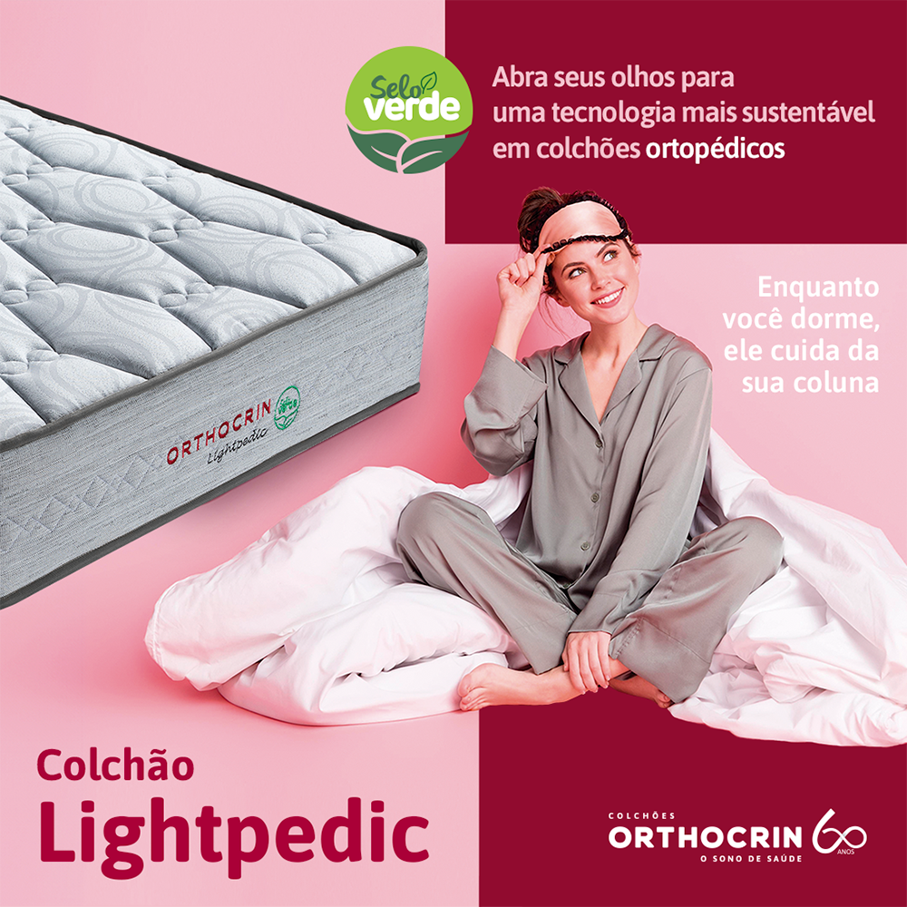 Colchão Espuma Ortopédico Lightpedic Orthocrin