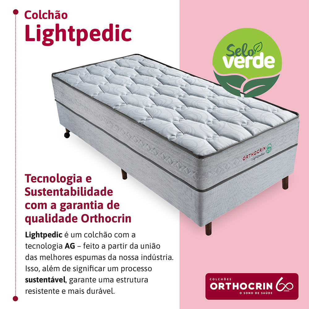 Colchão Espuma Ortopédico Lightpedic Orthocrin