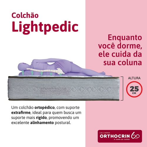 Colchão Espuma Ortopédico Lightpedic Orthocrin