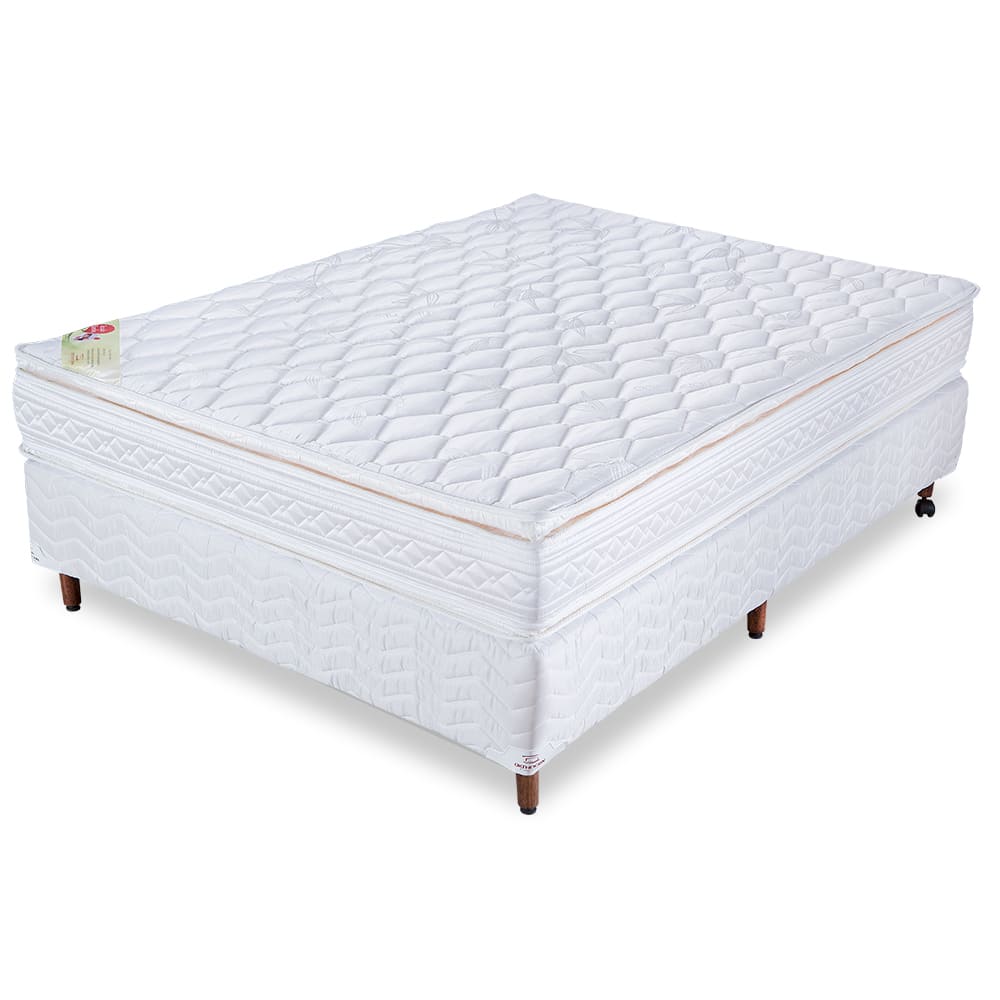 Colchão de Espuma D33x24 Orthocrin Royal Saúde Plus Pillow Top Branco