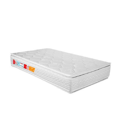 Colchão de Espuma D33x24 Orthocrin Royal Saúde Plus Pillow Top Branco